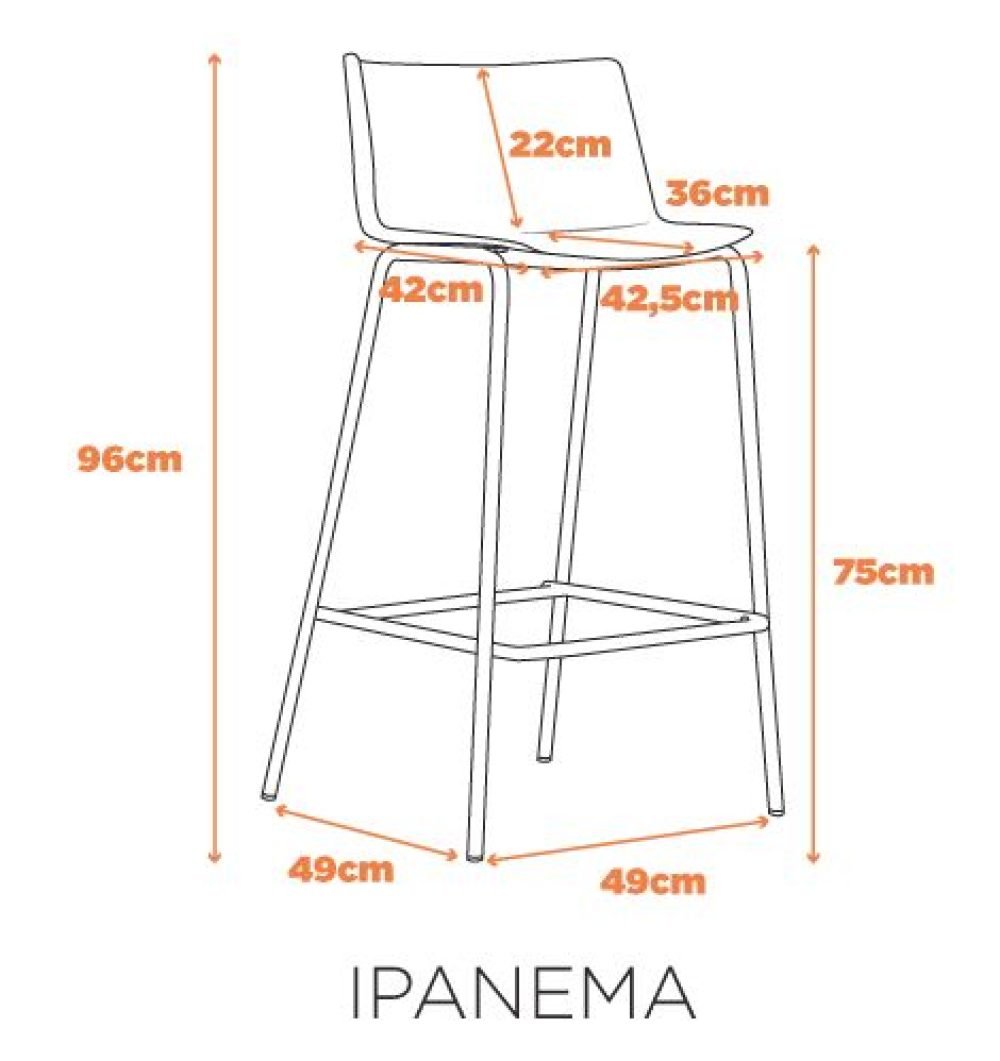 Banqueta Ipanema Alta F. - Imagem 6