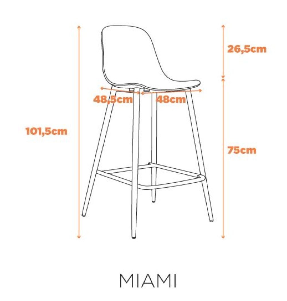 Banqueta Miami Alta F. - Imagem 2