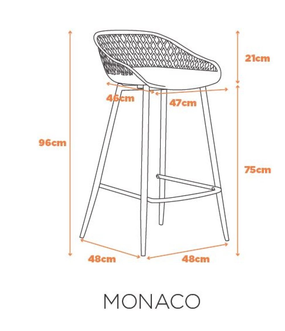 Banqueta Monaco Alta F. - Imagem 2
