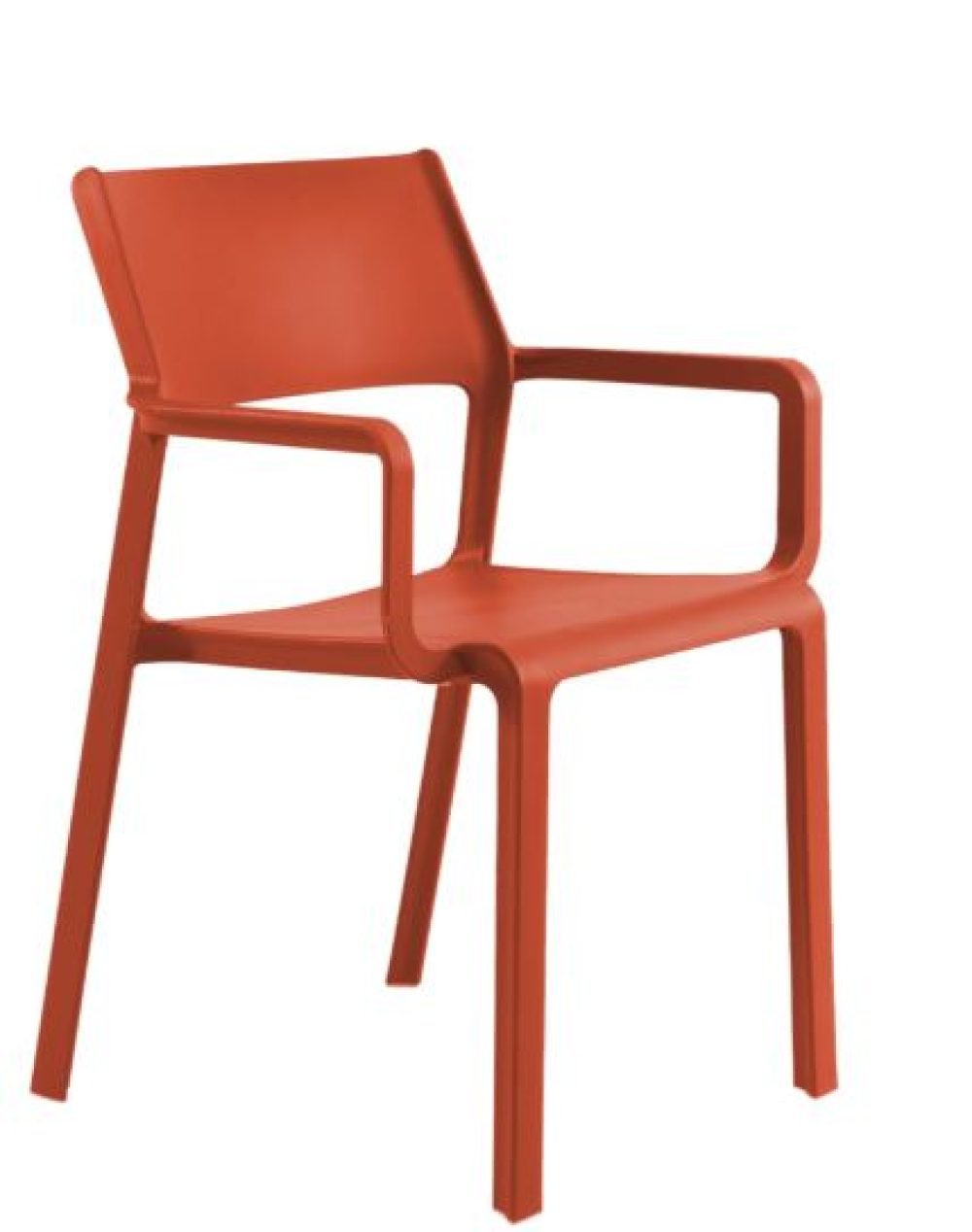 Cadeira Santorini com braços Terracota