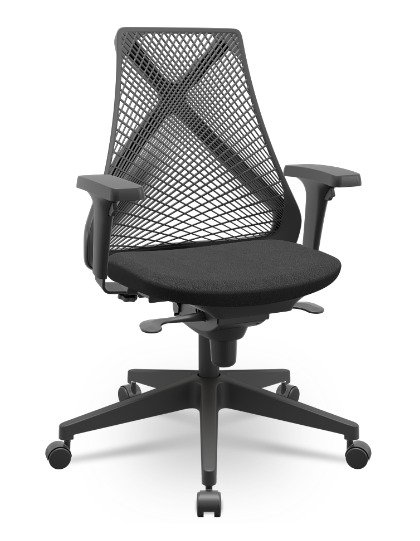 Office Bix X - Rodízios PU - Slider do Assento Entrega em 03 dias úteis